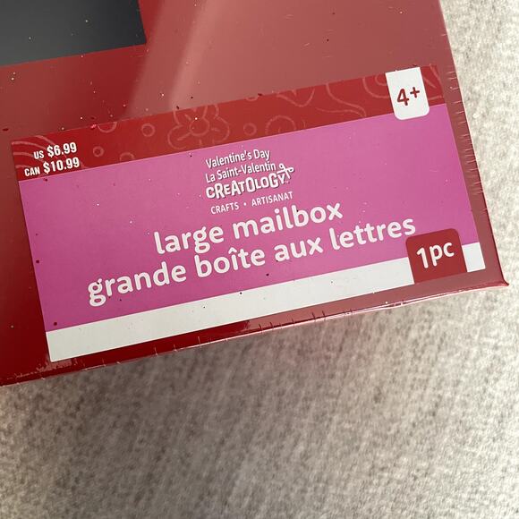 CREATOLOGY Set of 2 Red Mailbox Suggestion Box New Slot With Lid - Picture 2 of 3